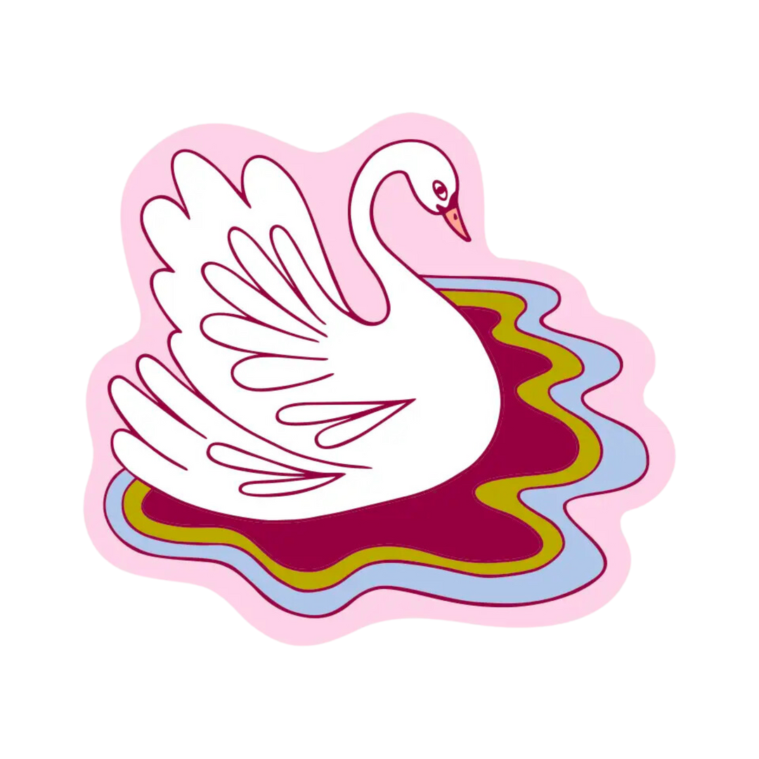 Swan Sticker