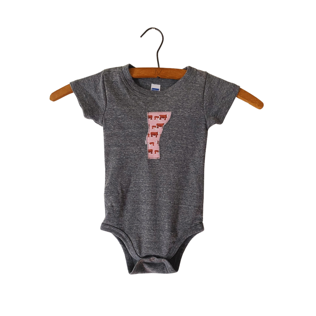 Vermont Baby Bodysuit - Cow