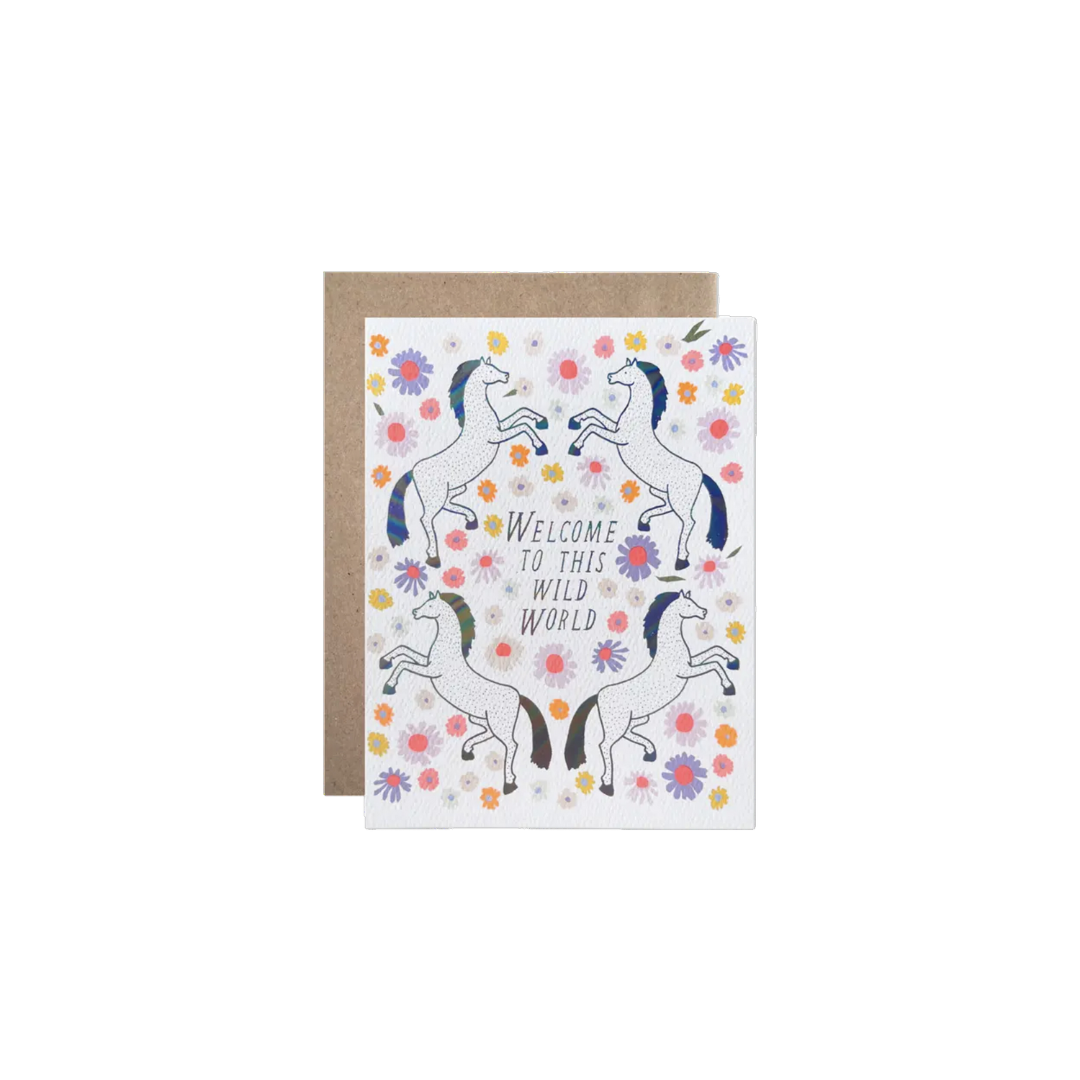 Welcome To This Wild World Baby Card