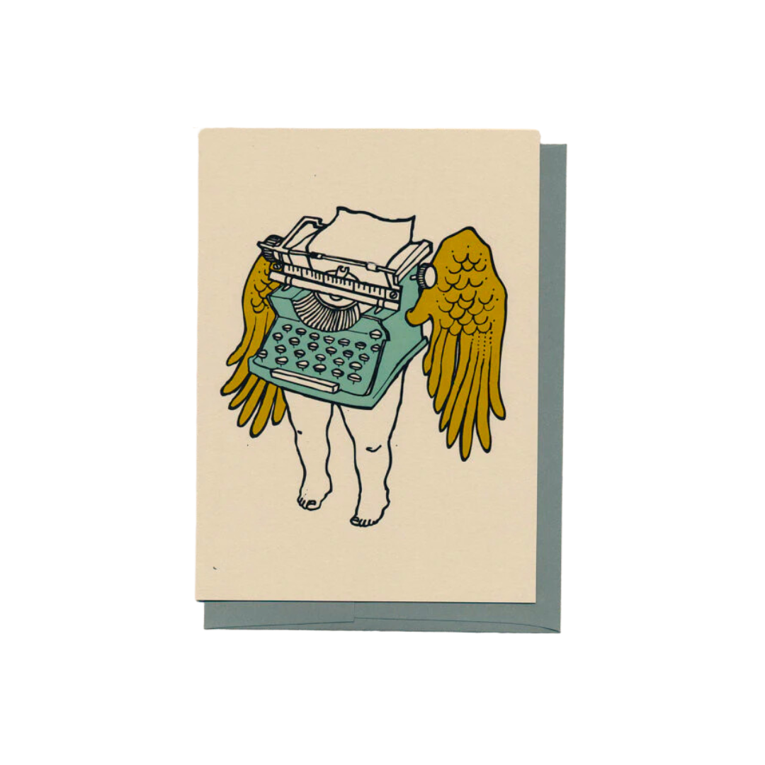 Typewriter Greeting Card // by Hilary Ann Love Glass