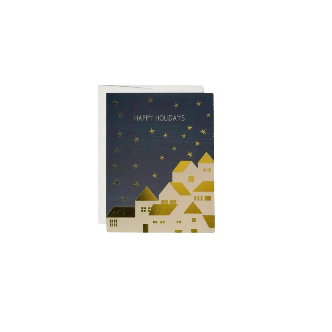 Gold Houses Holiday Card