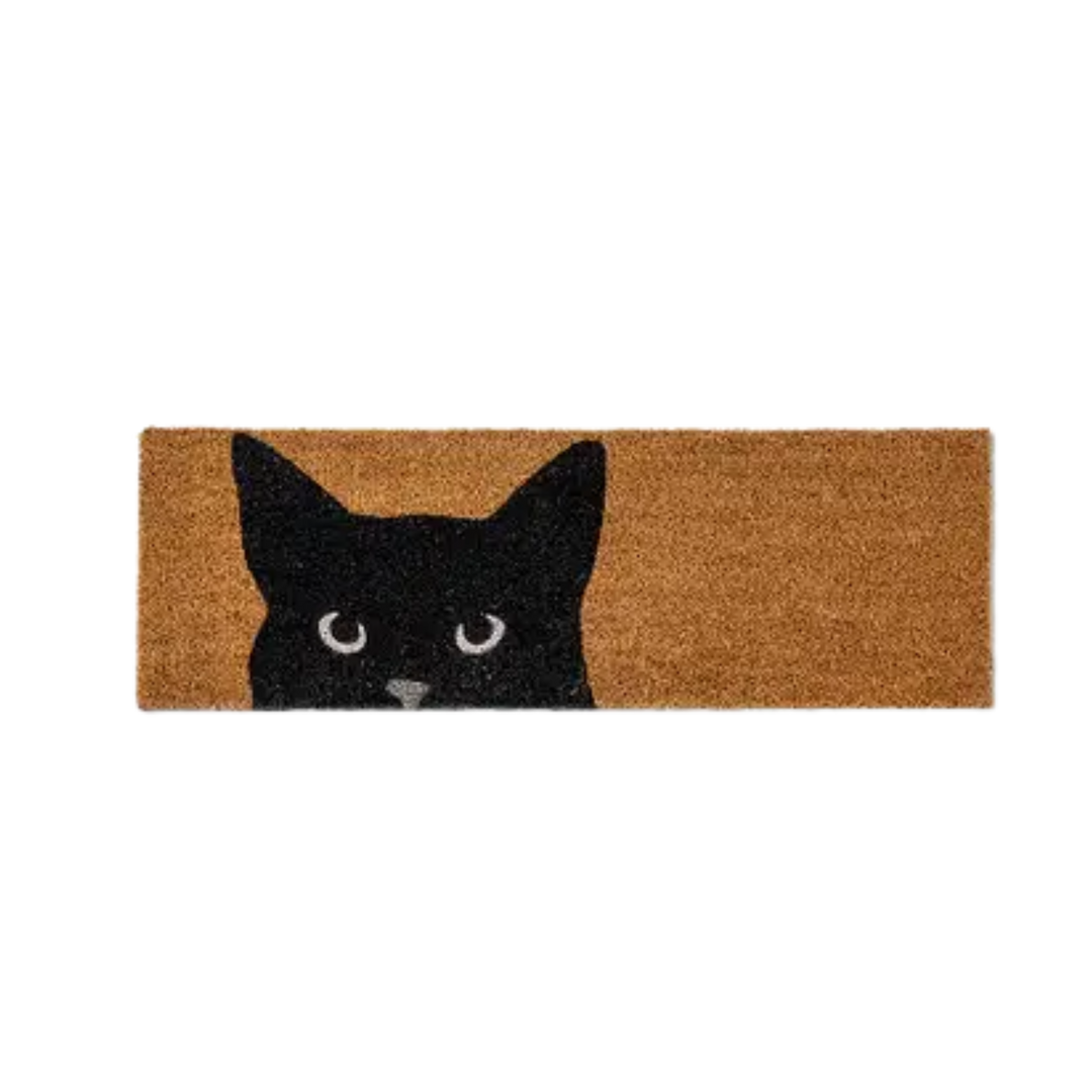 Peeking Cat Balcony Doormat-10X30L