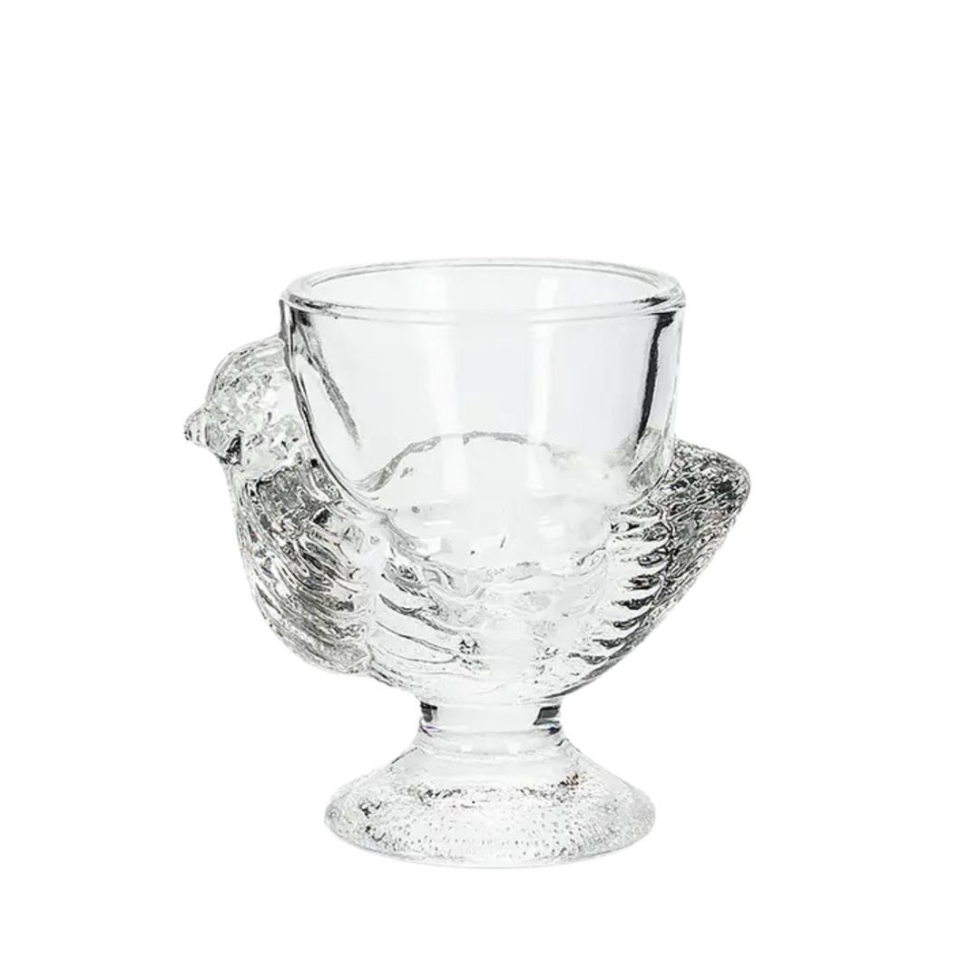 Glass Chicken Egg Cup