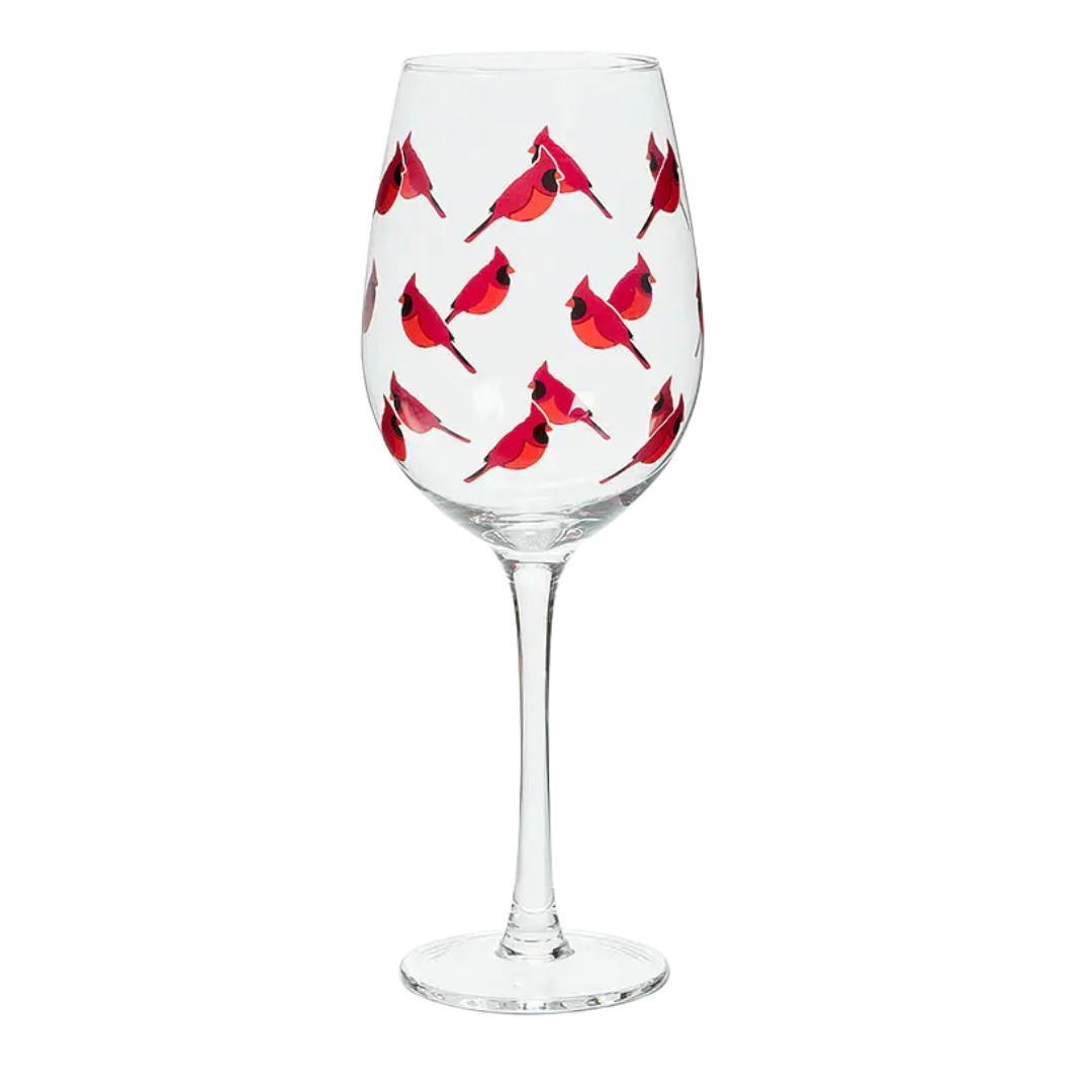 Cardinal Wine Glass