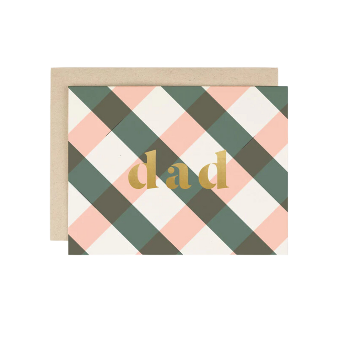 Plaid Dad Card