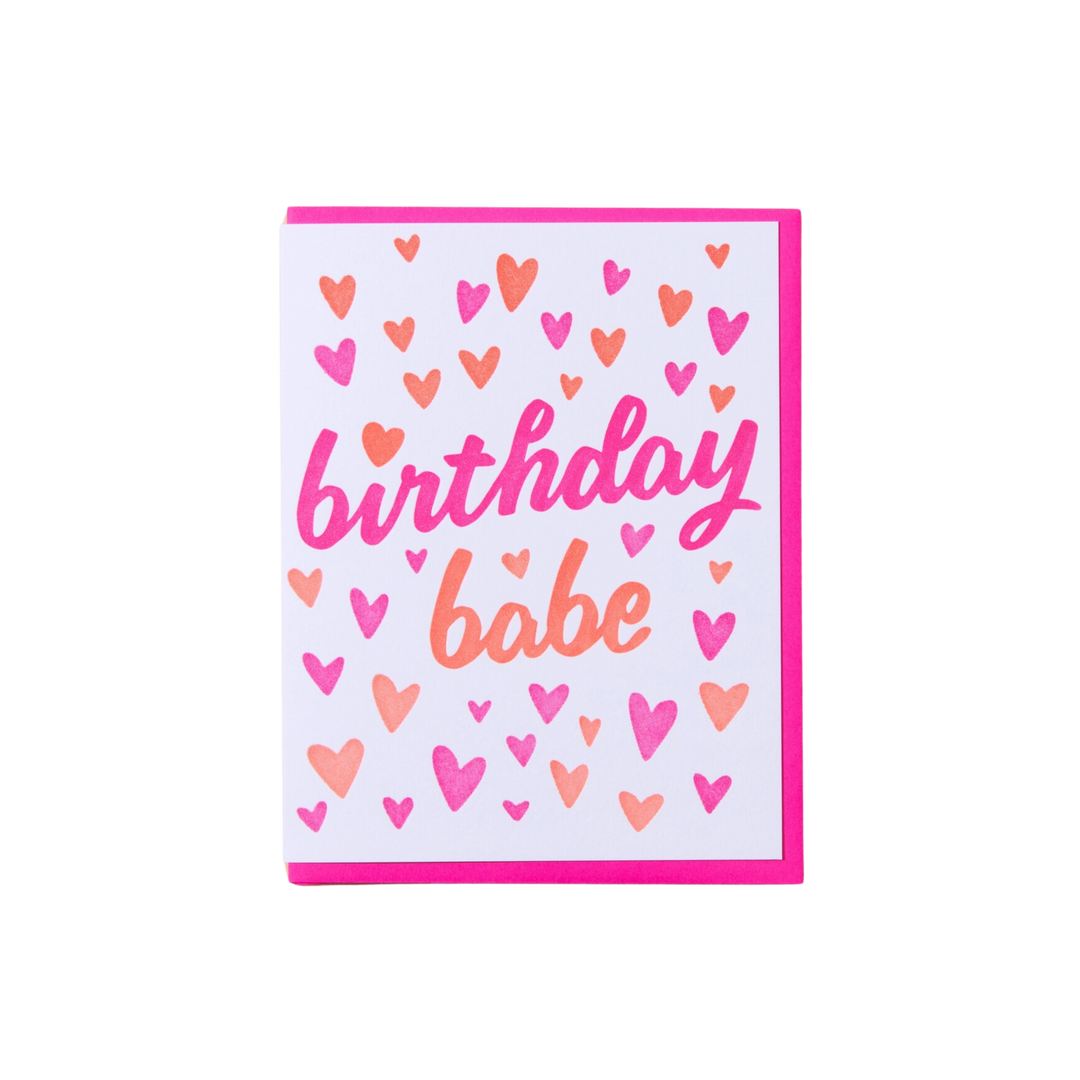 Birthday Babe Greeting Card