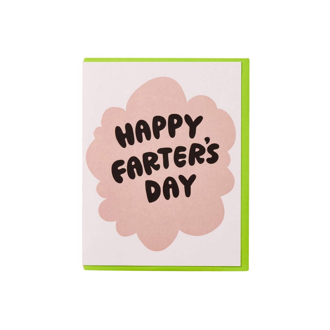 Happy Farter's Day Letterpress Card Father's Day Grandfather