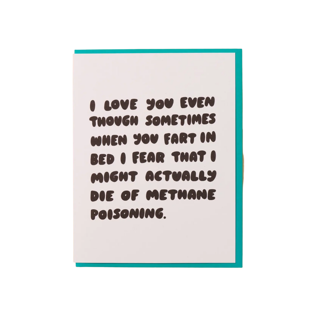 Fart in Bed Methane Poisoning Card
