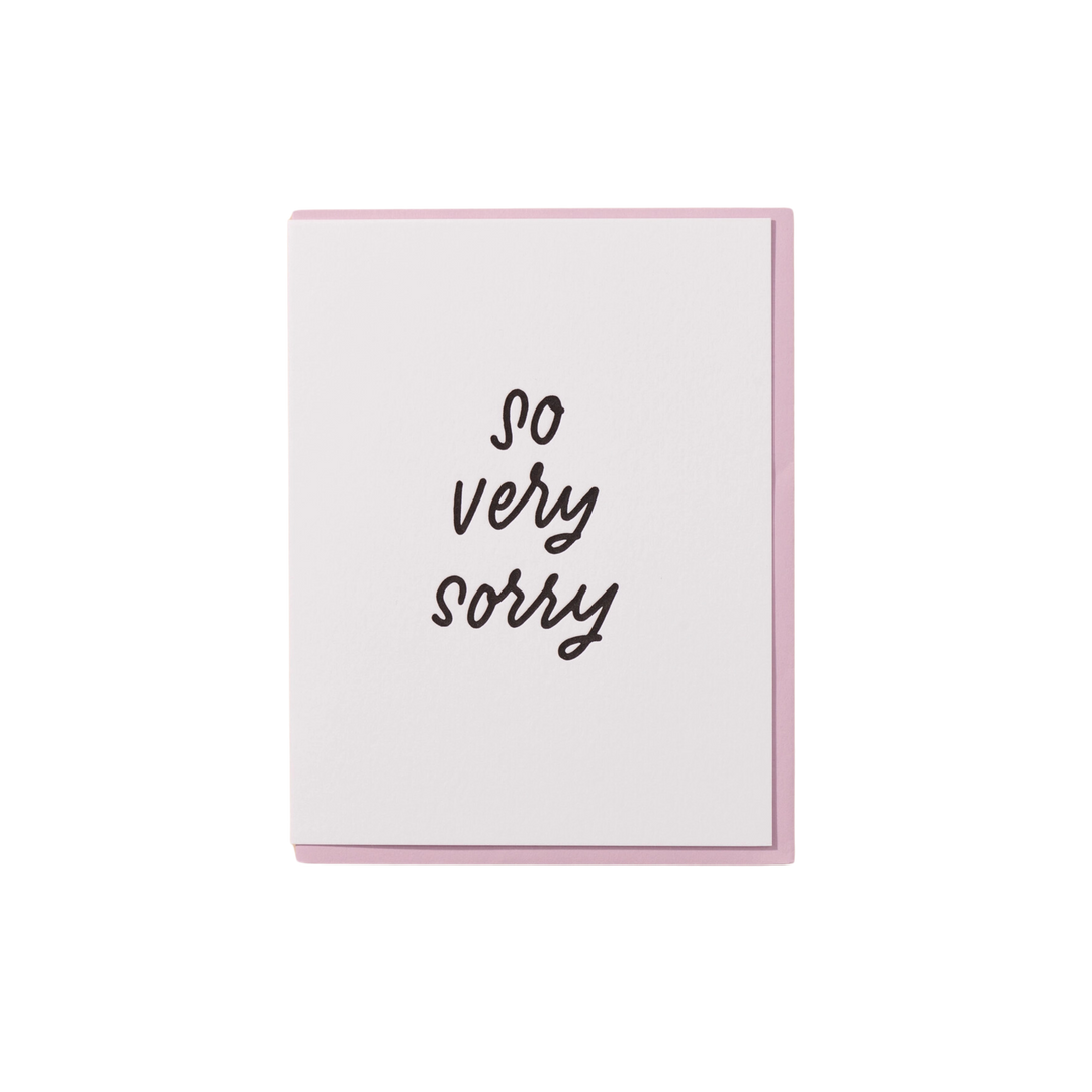 So Very Sorry Card