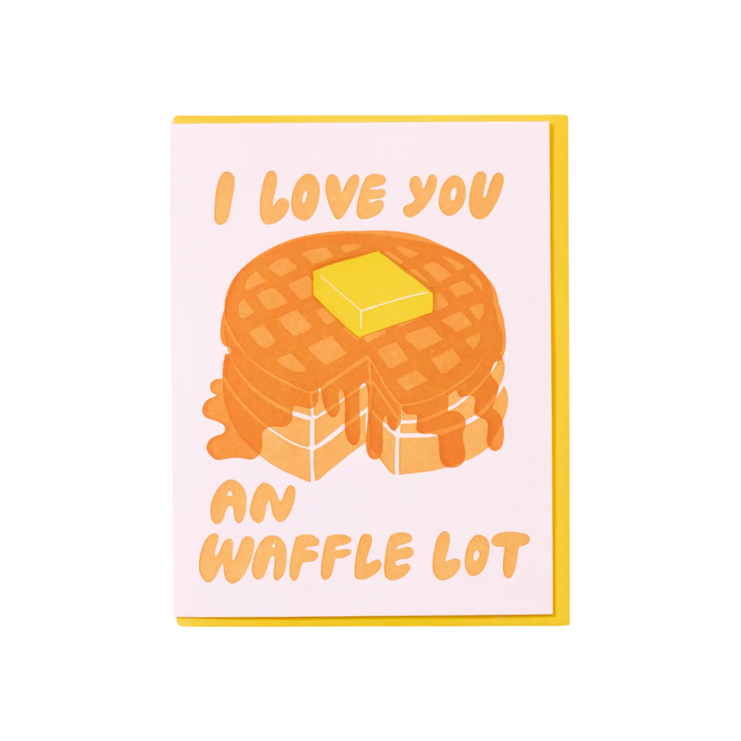 Waffle Lot Letterpress Love Card