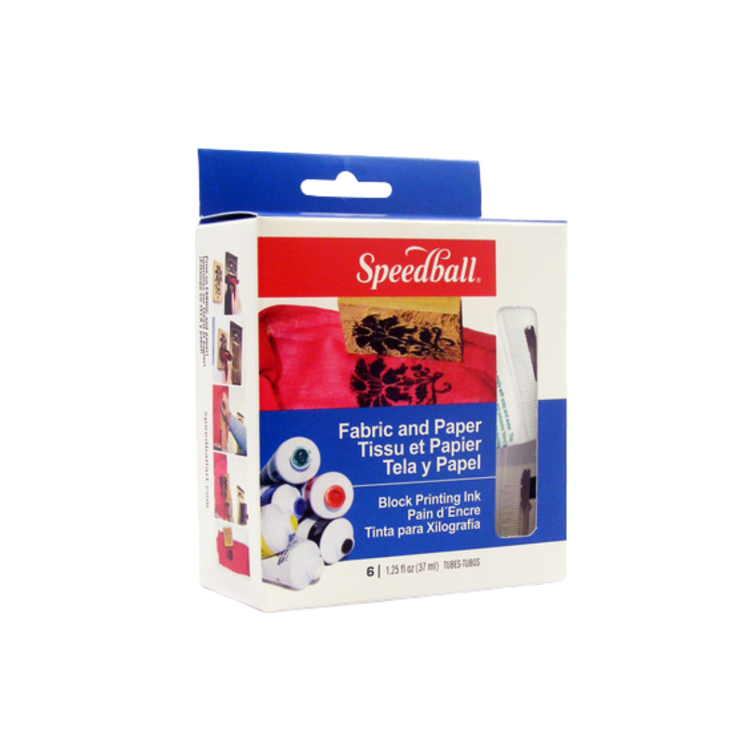 Fabric Block Printing Ink - 6 Color Set