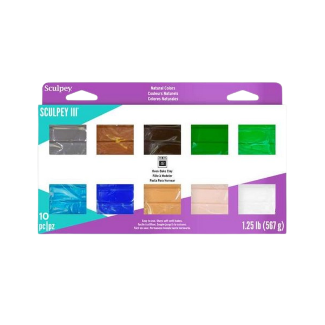 Sculpey III 10 Pack - Natural Colors