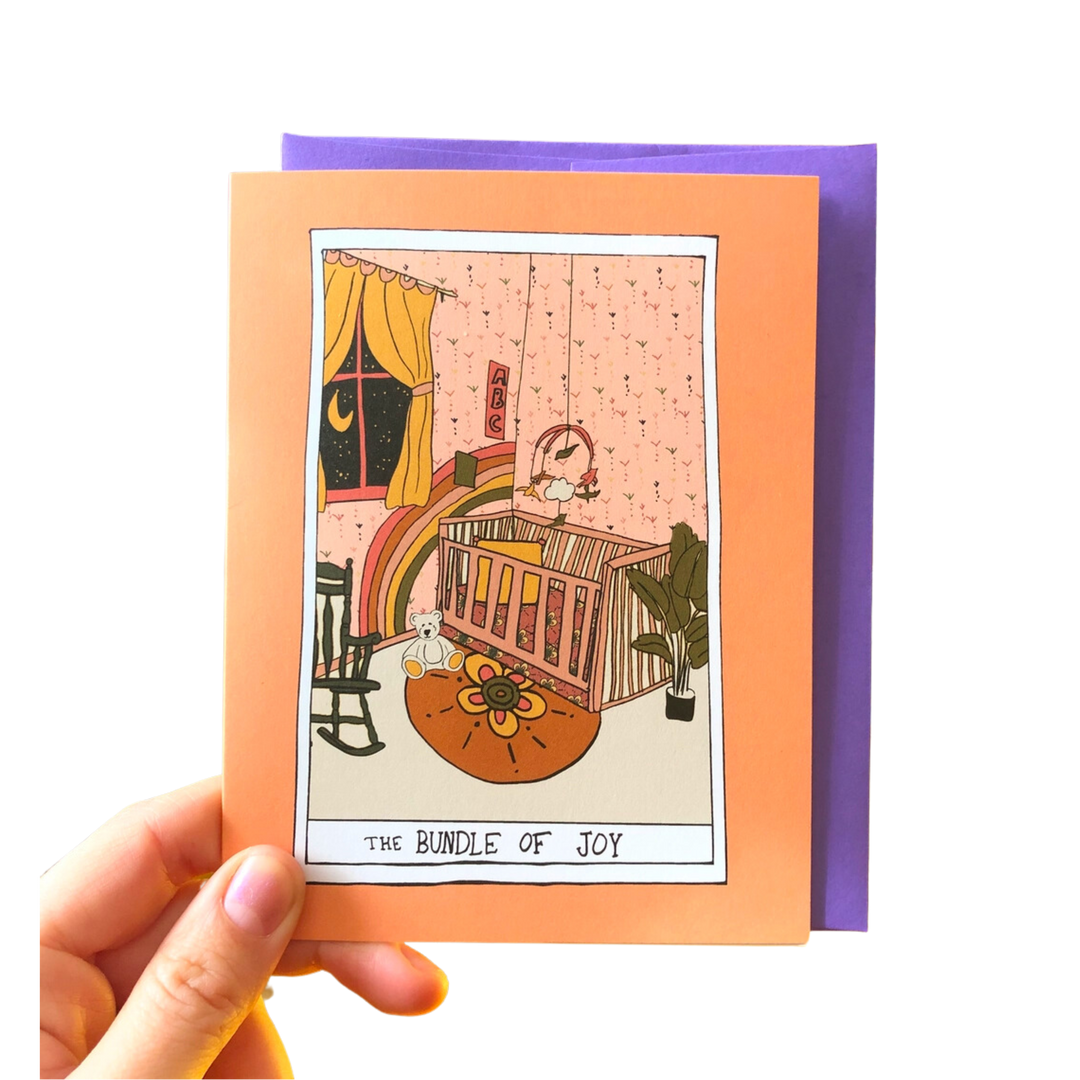Baby Tarot 'The Bundle of Joy' Greeting Card