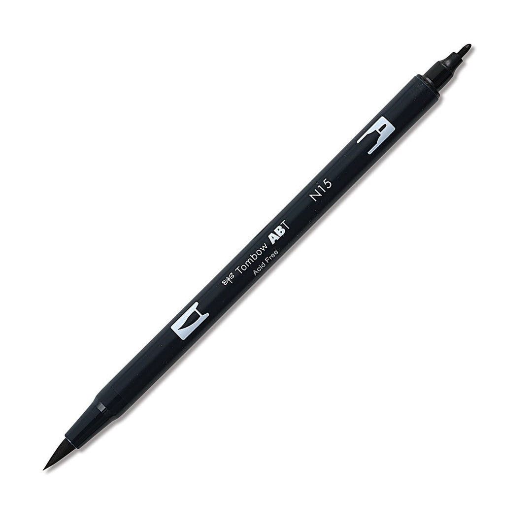 Dual Brush Pen Art Markers - N15 Black