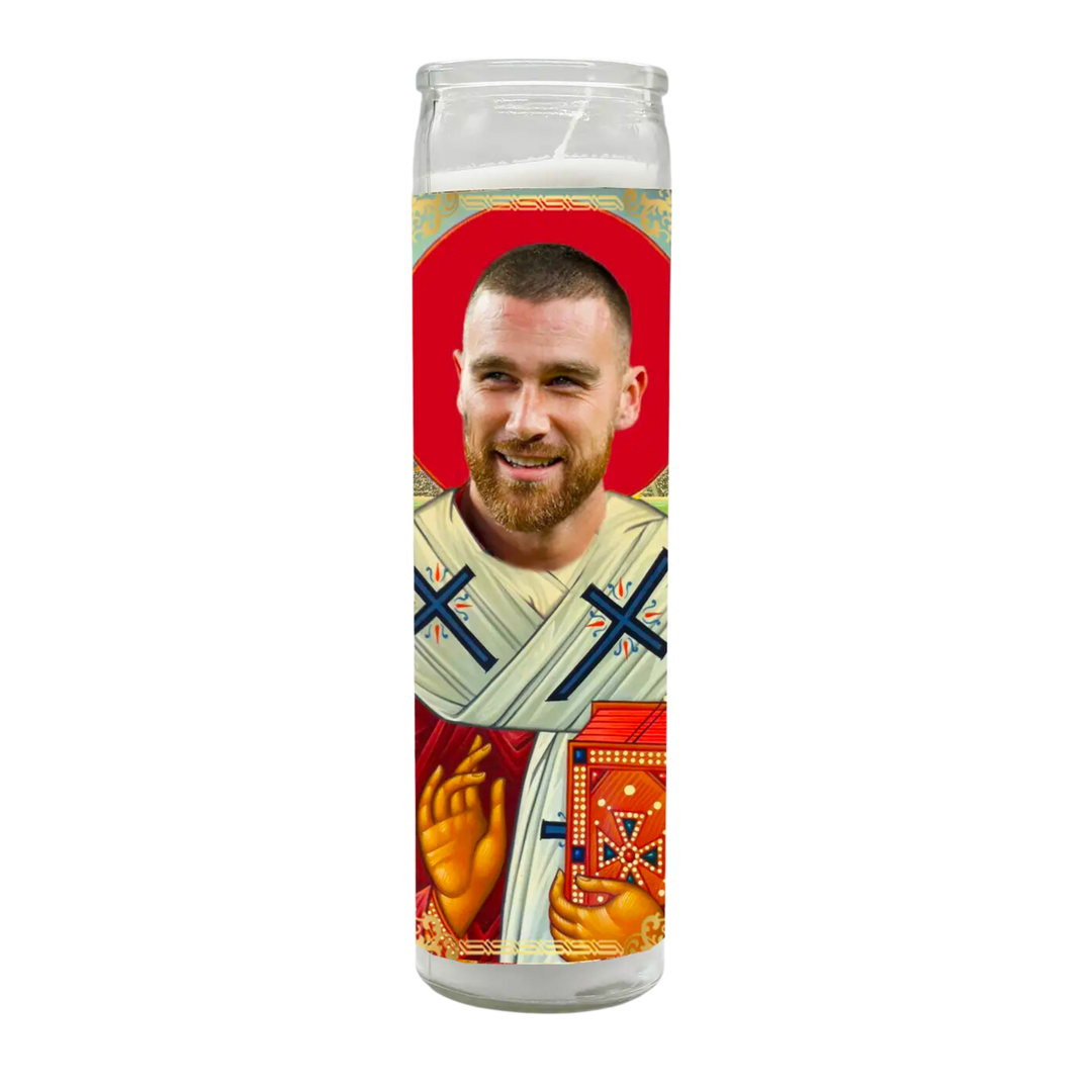 Saint Travis Kelce Candle