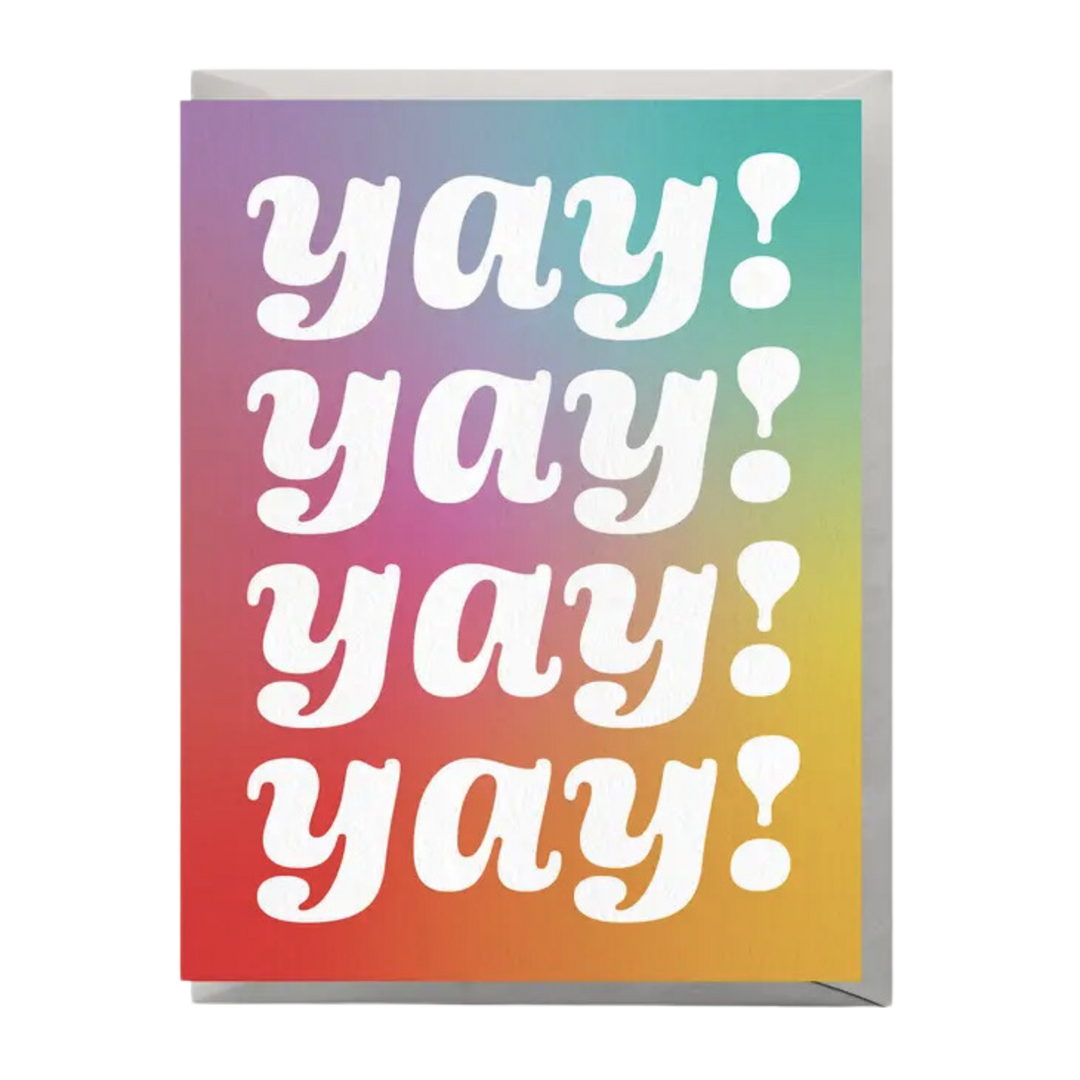 Quadruple Yay Congratulations Card