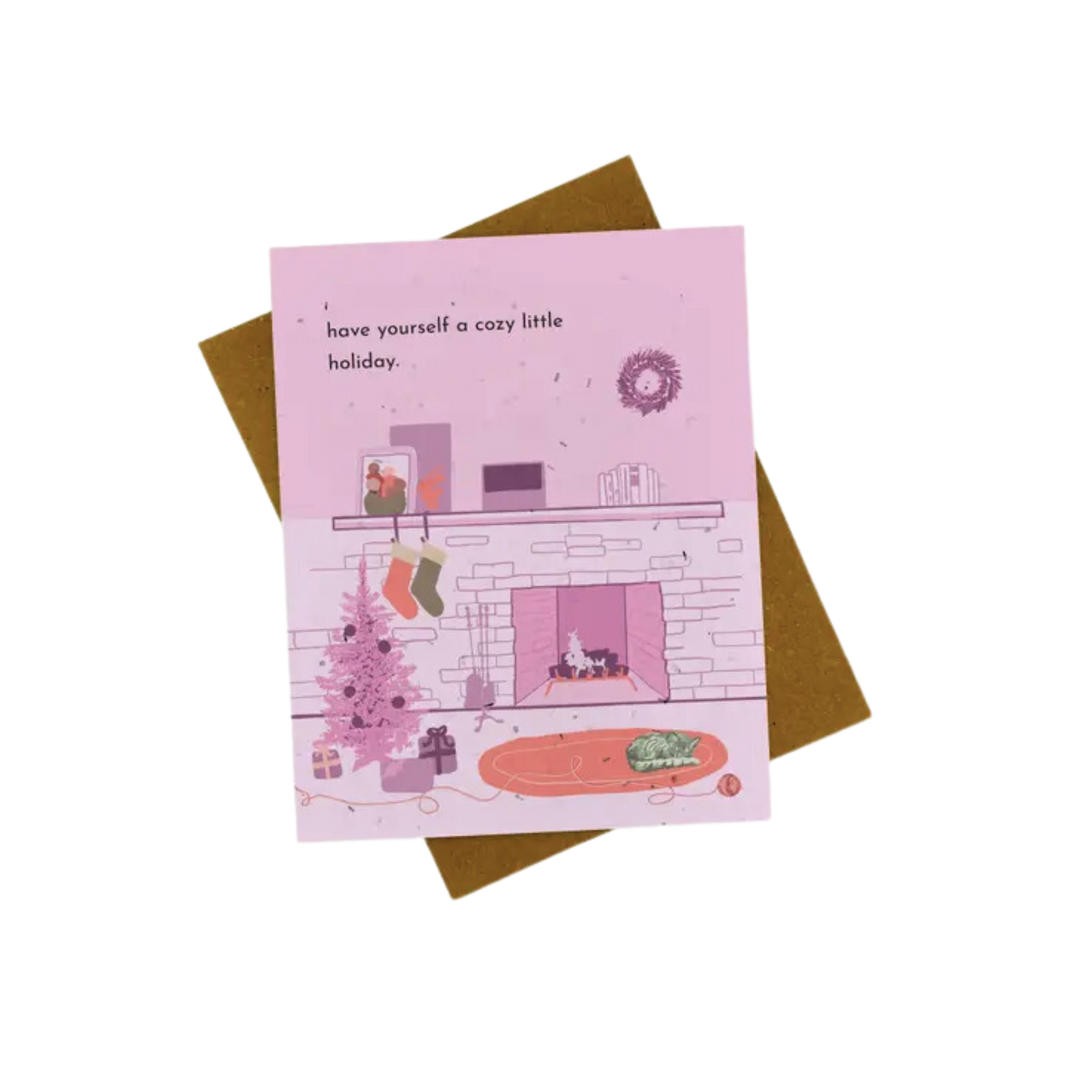 Cozy Holiday Plantable Card