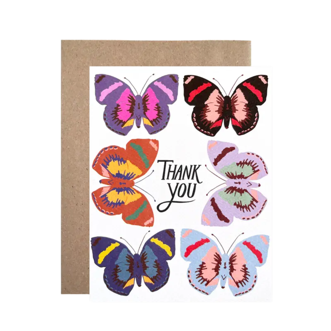 Thank You Butterflies Card