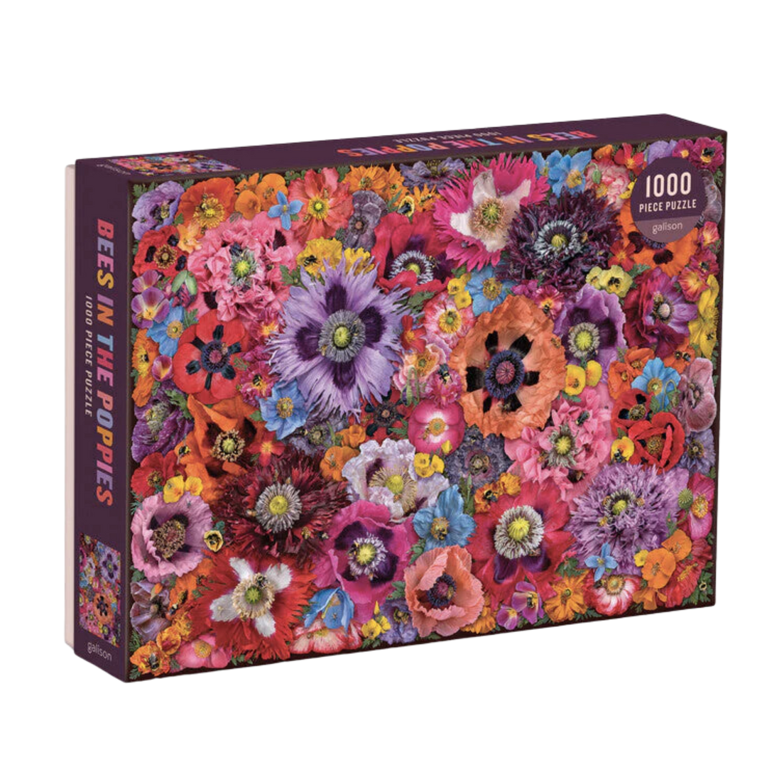 Bees in the Poppies 1000 Piece Puzzle