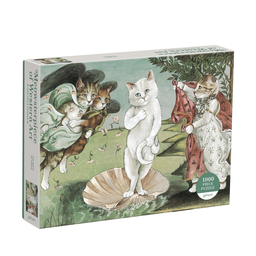 Birth of Venus Meowsterpiece 1000 Piece Puzzle