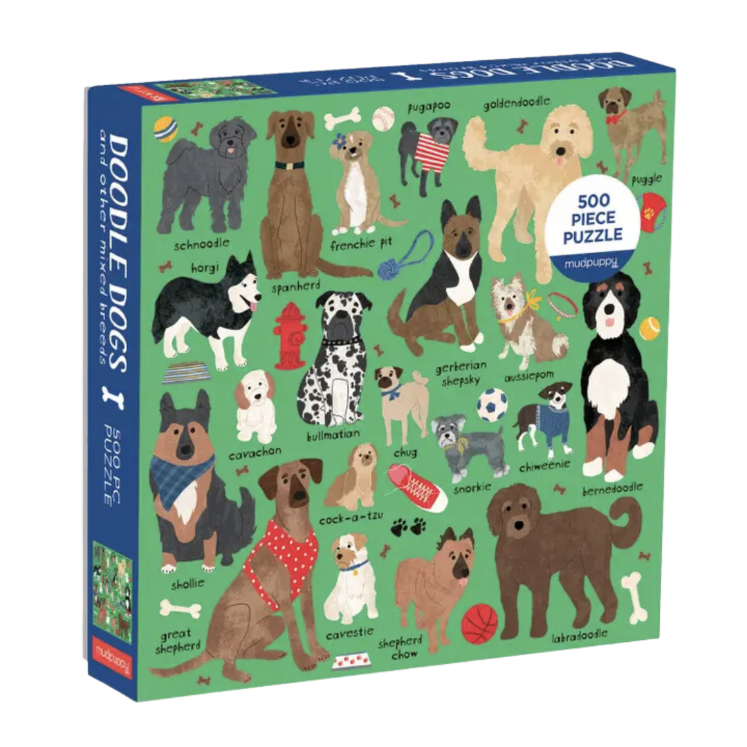 Doodle Dog And Other Mixed Breeds 500 Piece Puzzle