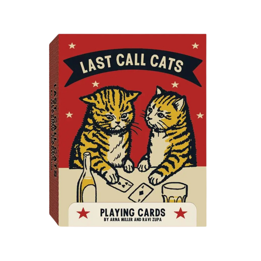 Last Call Cats Playing Cards