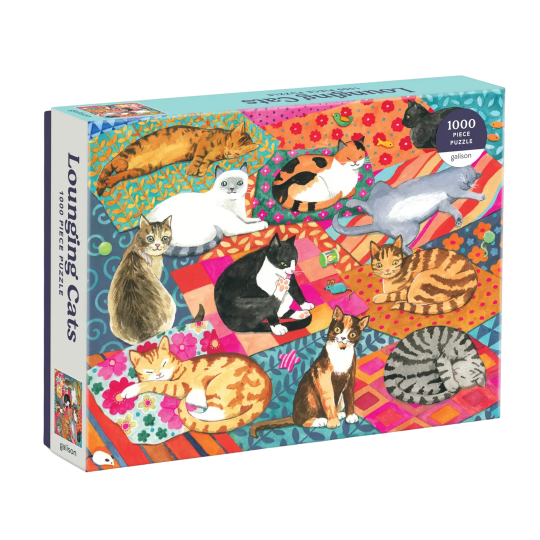 Lounging Cats 1000 Piece Puzzle
