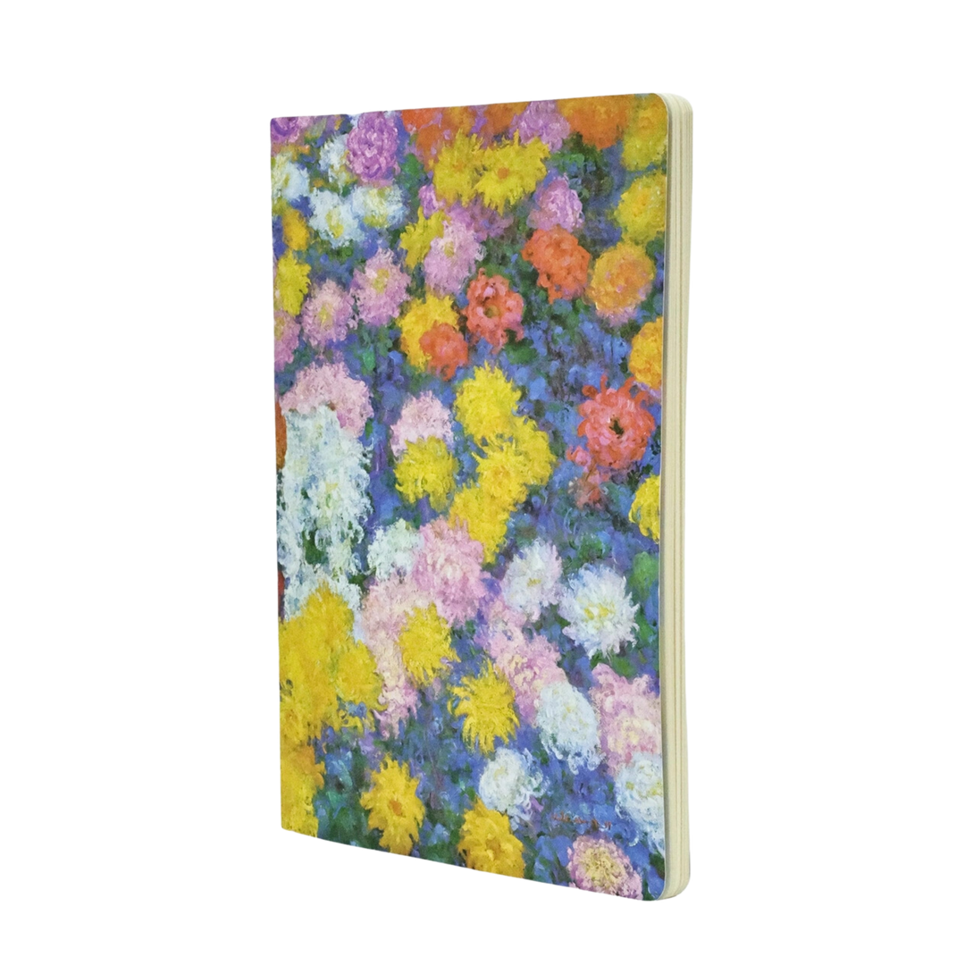 Monet's Chrysanthemums A4 Cahier