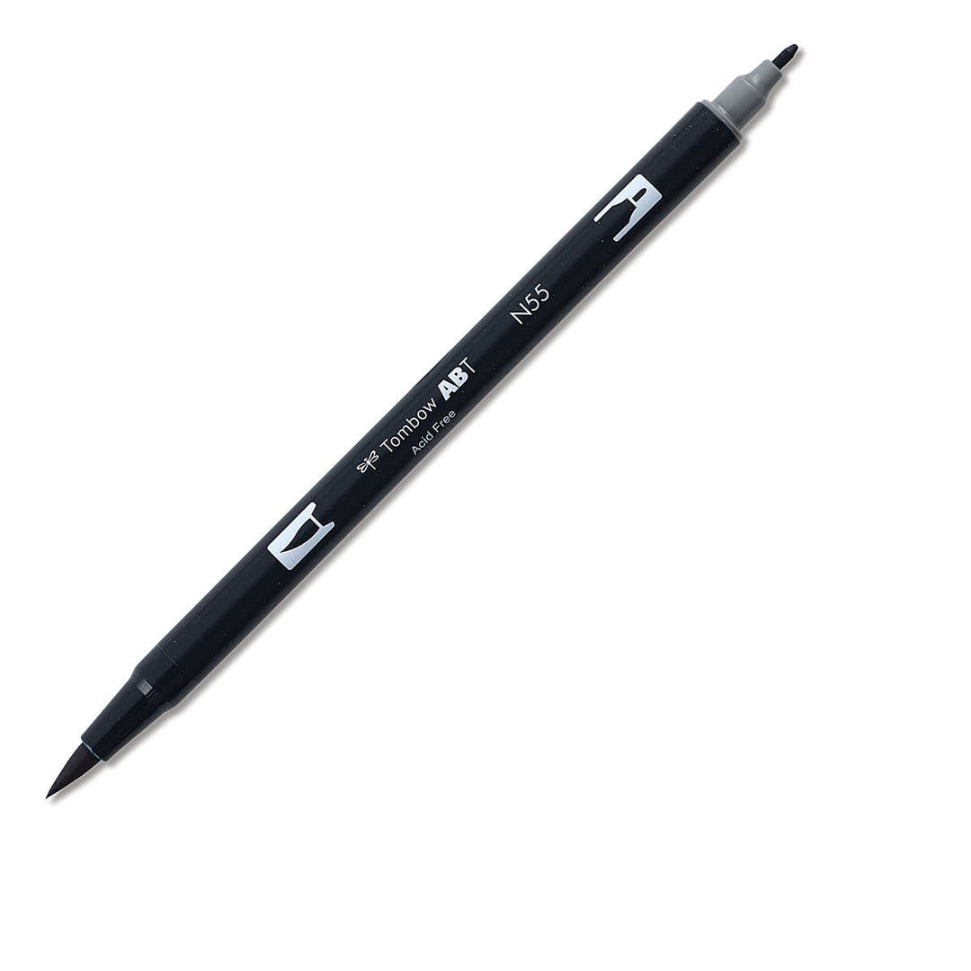 Dual Brush Pen Art Markers - N55 Cool Gray 7