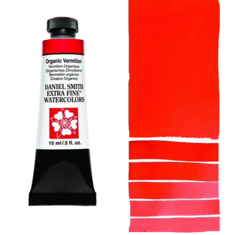 Organic Vermillion Daniel Smith Extra Fine Watercolor Tube 15ml