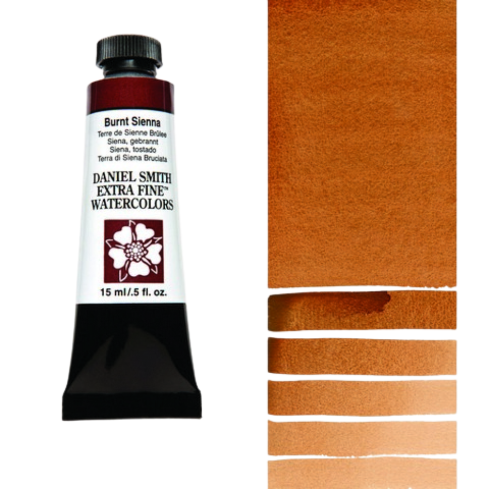Burnt Sienna Daniel Smith Extra Fine Watercolor Tube 15ml