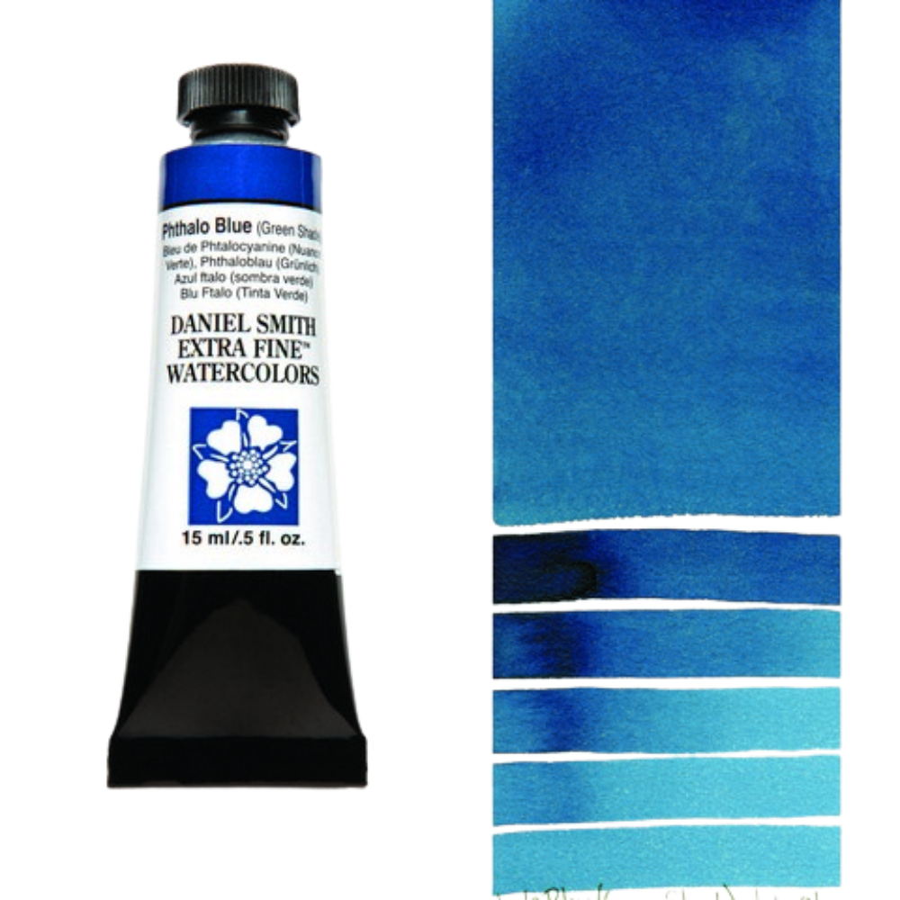 Phthalo Blue (Green Shade) Daniel Smith Extra Fine Watercolor Tube 15ml