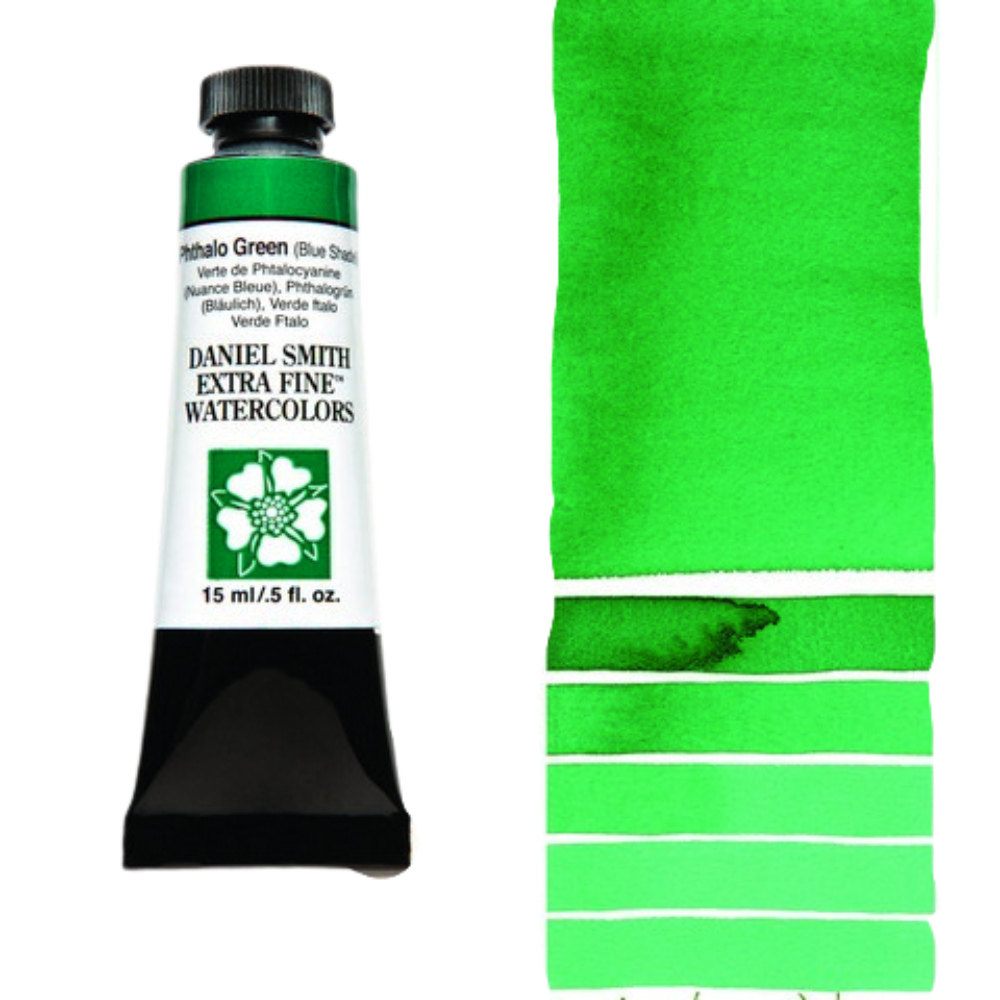 Phthalo Green (Blue Shade) Daniel Smith Extra Fine Watercolor Tube 15ml