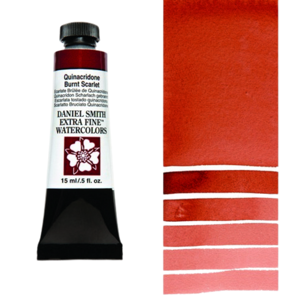 Quinacridone Burnt Scarlet Daniel Smith Extra Fine Watercolor Tube 15ml
