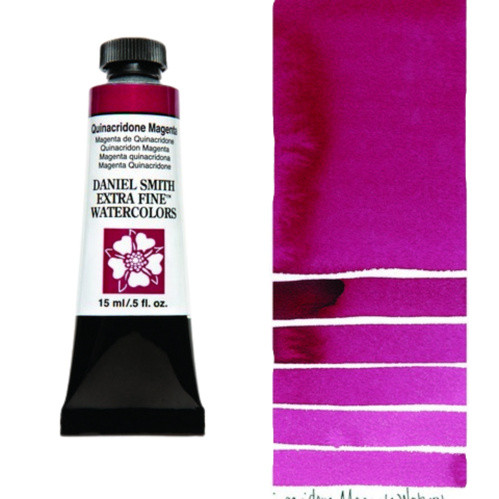 Quinacridone Magenta Daniel Smith Extra Fine Watercolor Tube 15ml
