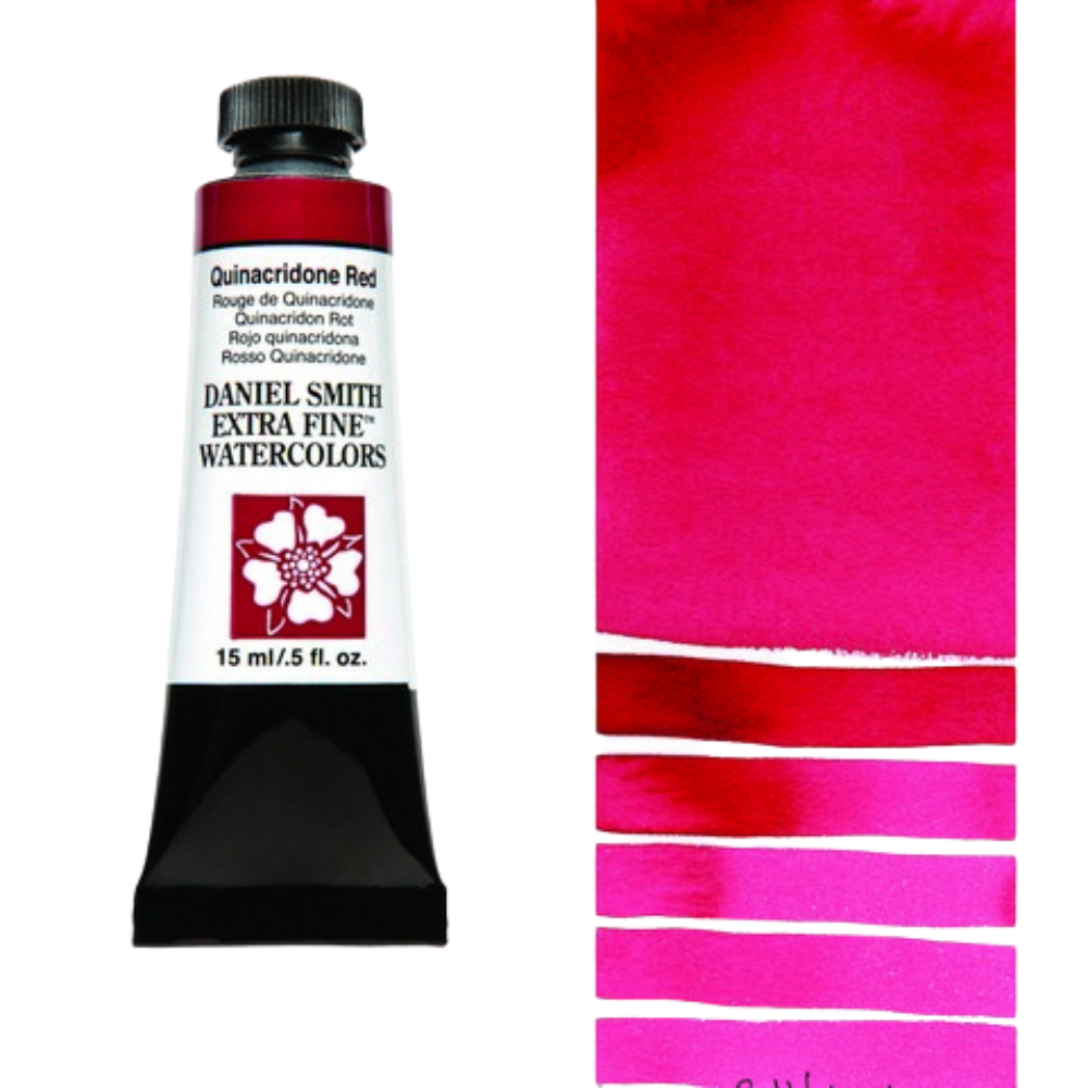 Quinacridone Red Daniel Smith Extra Fine Watercolor Tube 15ml