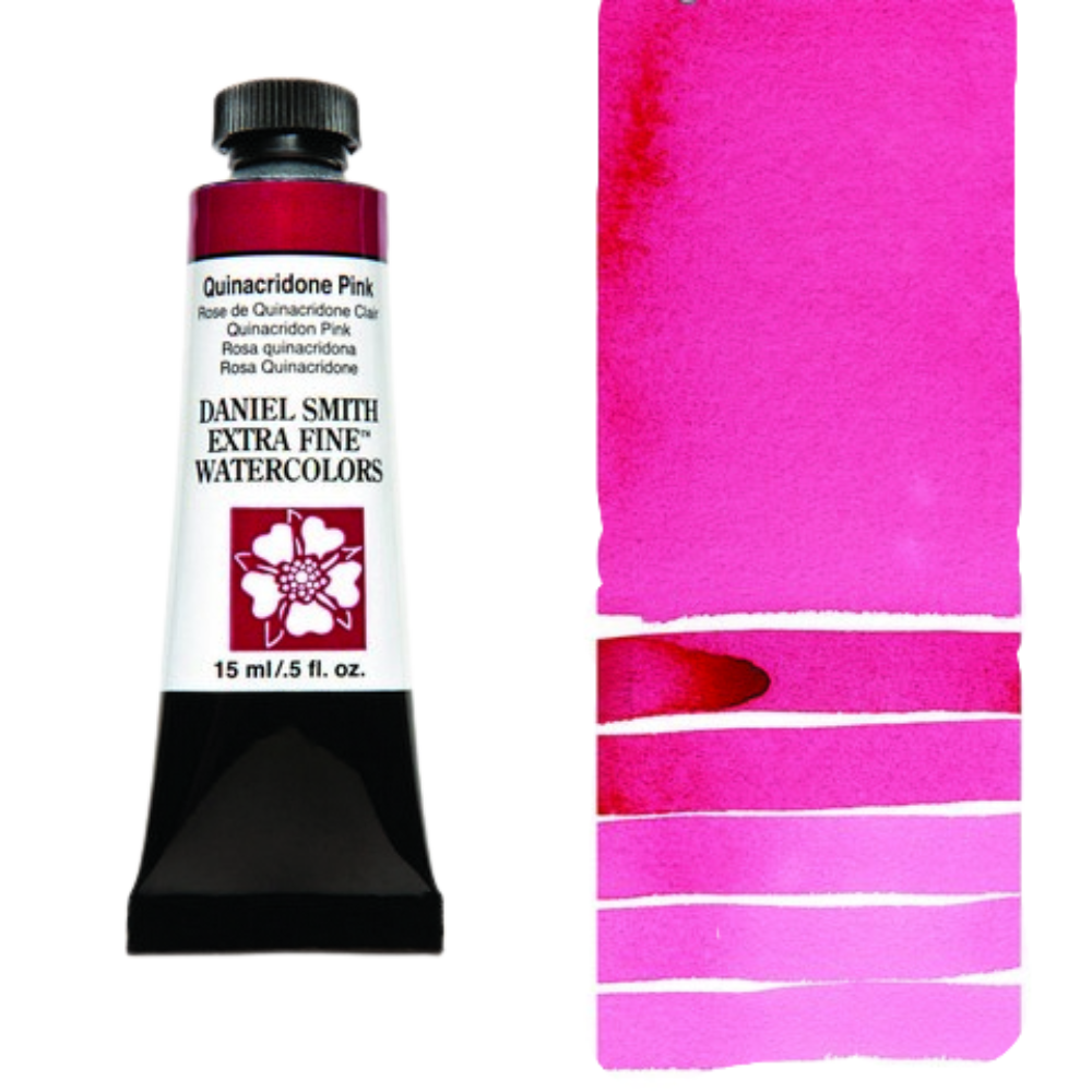 Quinacridone Pink Daniel Smith Extra Fine Watercolor Tube 15ml