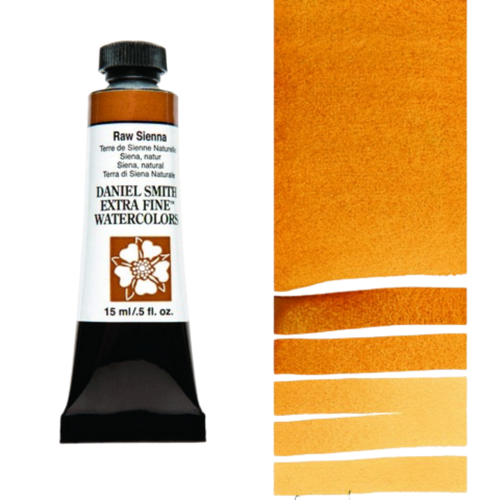 Raw Sienna Daniel Smith Extra Fine Watercolor Tube 15ml