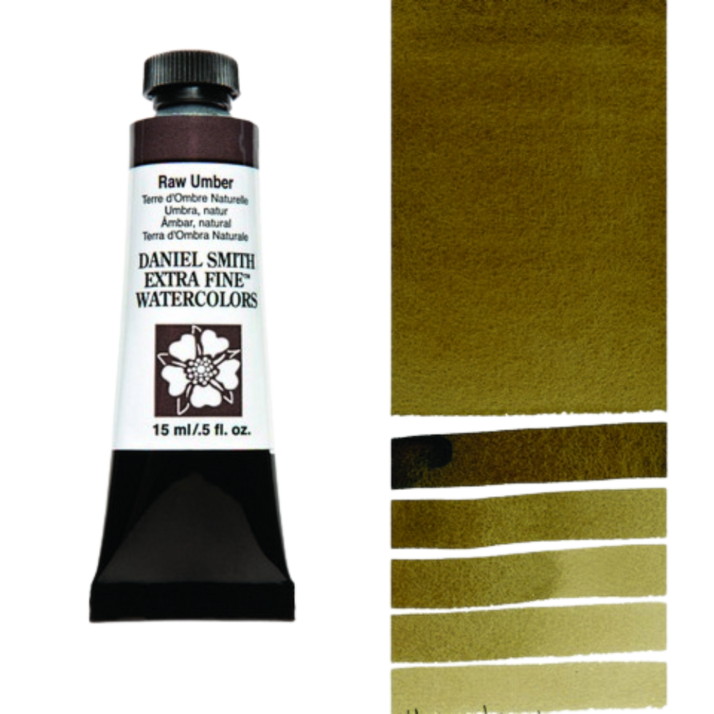 Raw Umber Daniel Smith Extra Fine Watercolor Tube 15ml