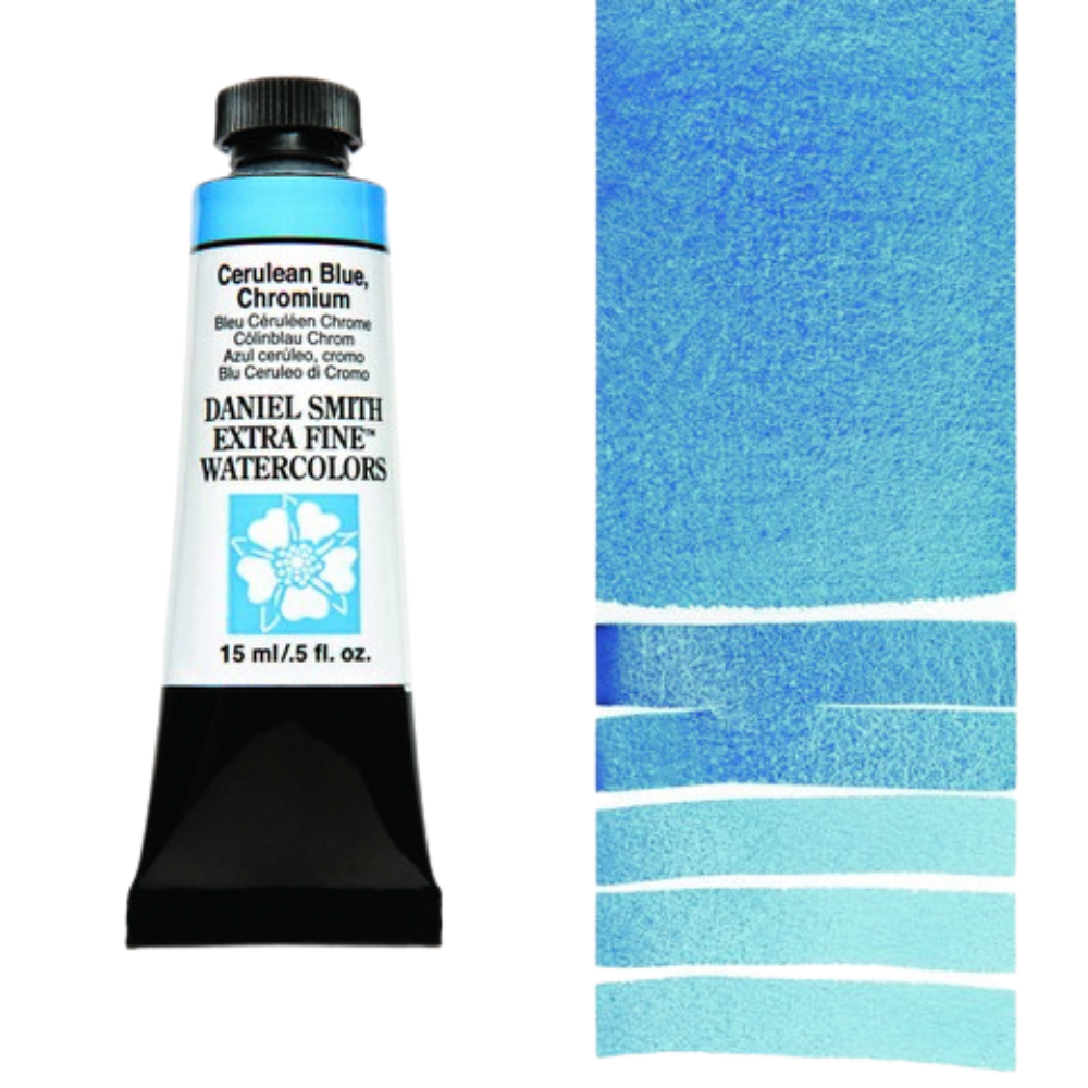 Cerulean Blue Chromium Daniel Smith Extra Fine Watercolor Tube 15ml