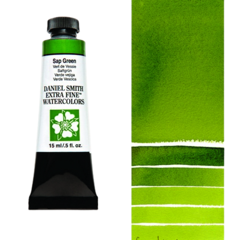 Sap Green Daniel Smith Extra Fine Watercolor Tube 15ml
