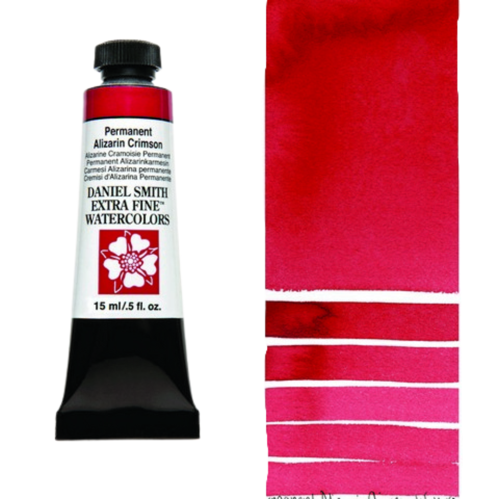 Permanent Alizarin Crimson Daniel Smith Extra Fine Watercolor Tube 15ml