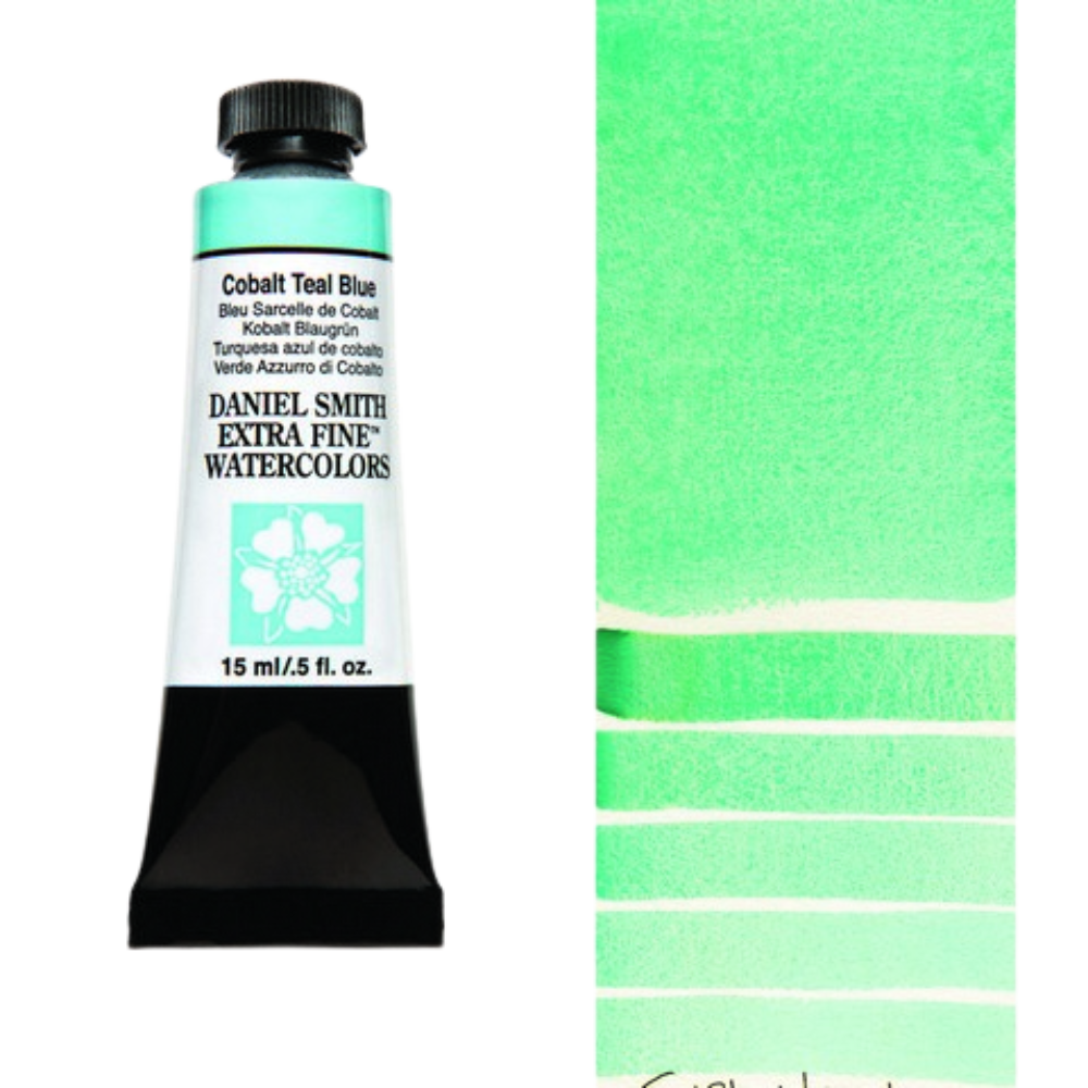 Cobalt Teal Blue Daniel Smith Extra Fine Watercolor Tube 15ml