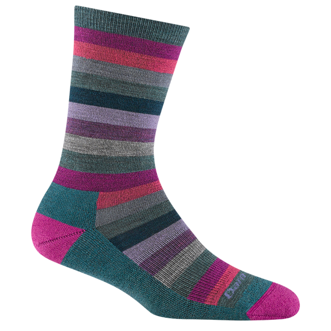 Women's Mystic Stripe Crew Lightweight Lifestyle Sock
