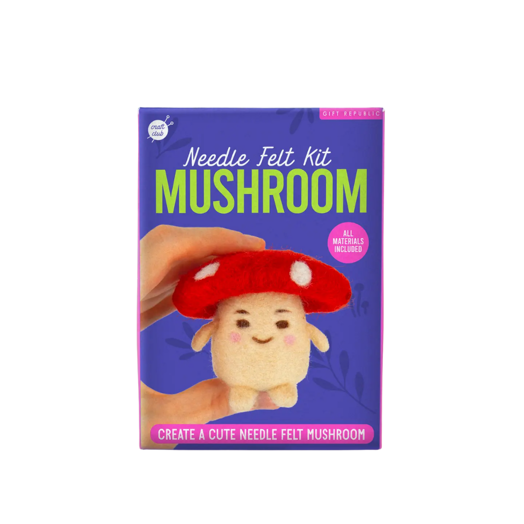 Mushroom Needle Felting Kit