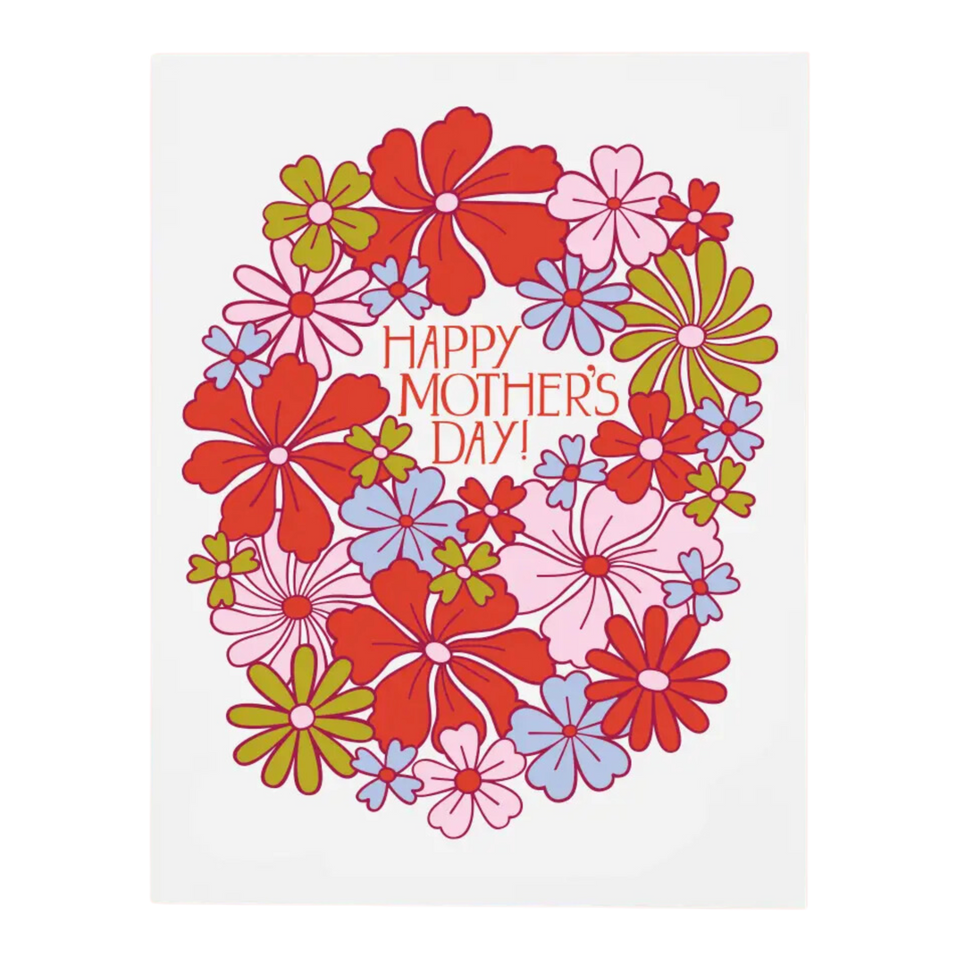 Happy Mother's Day Wavy Daisy Mom Card