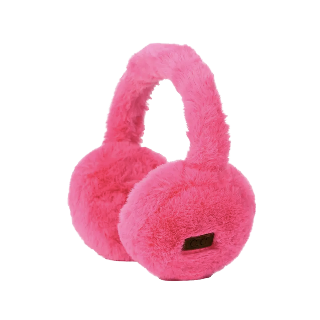 C.C Faux Fur Must Have Winter Warm Earmuff- Hot Pink