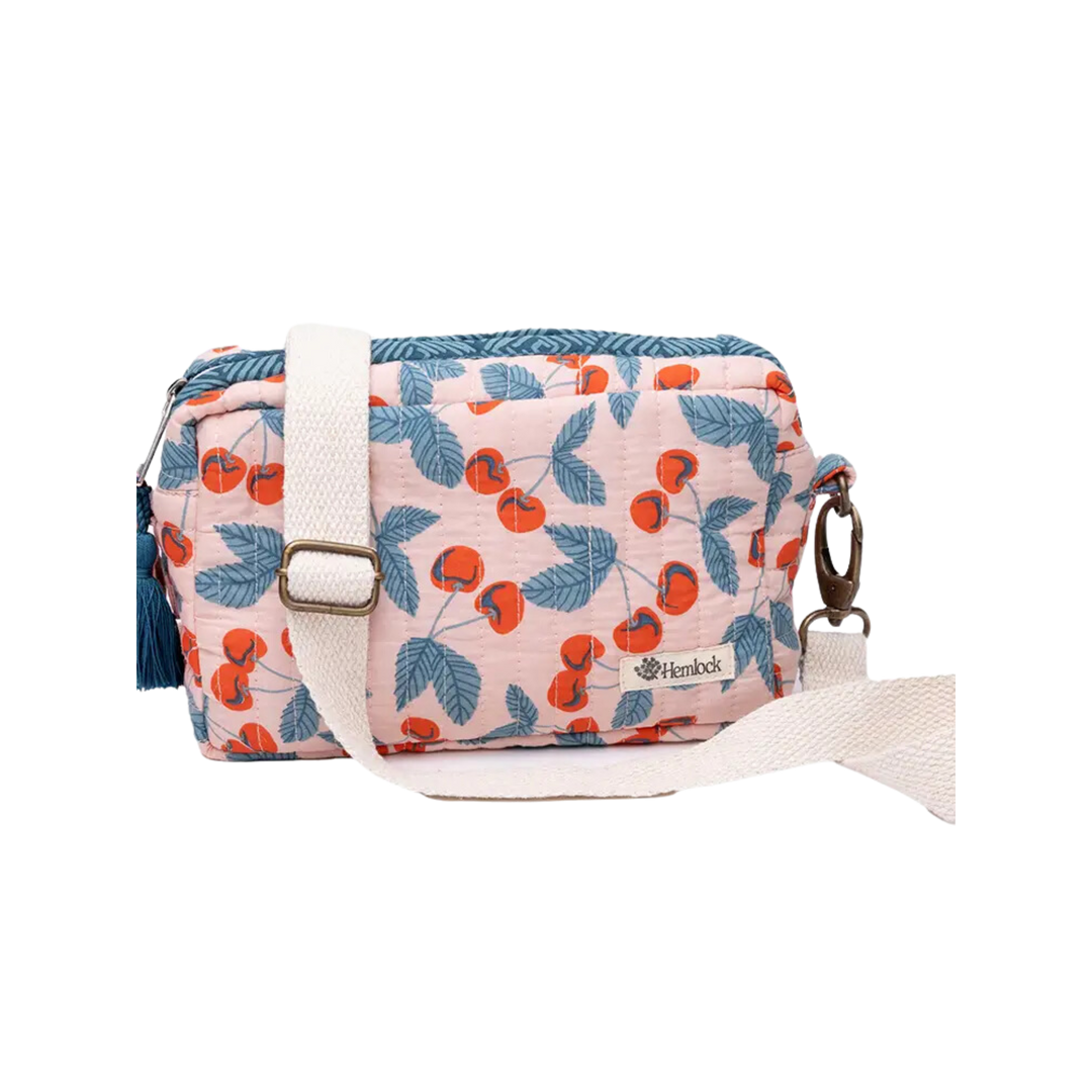 Cherry Quilted Cross Body