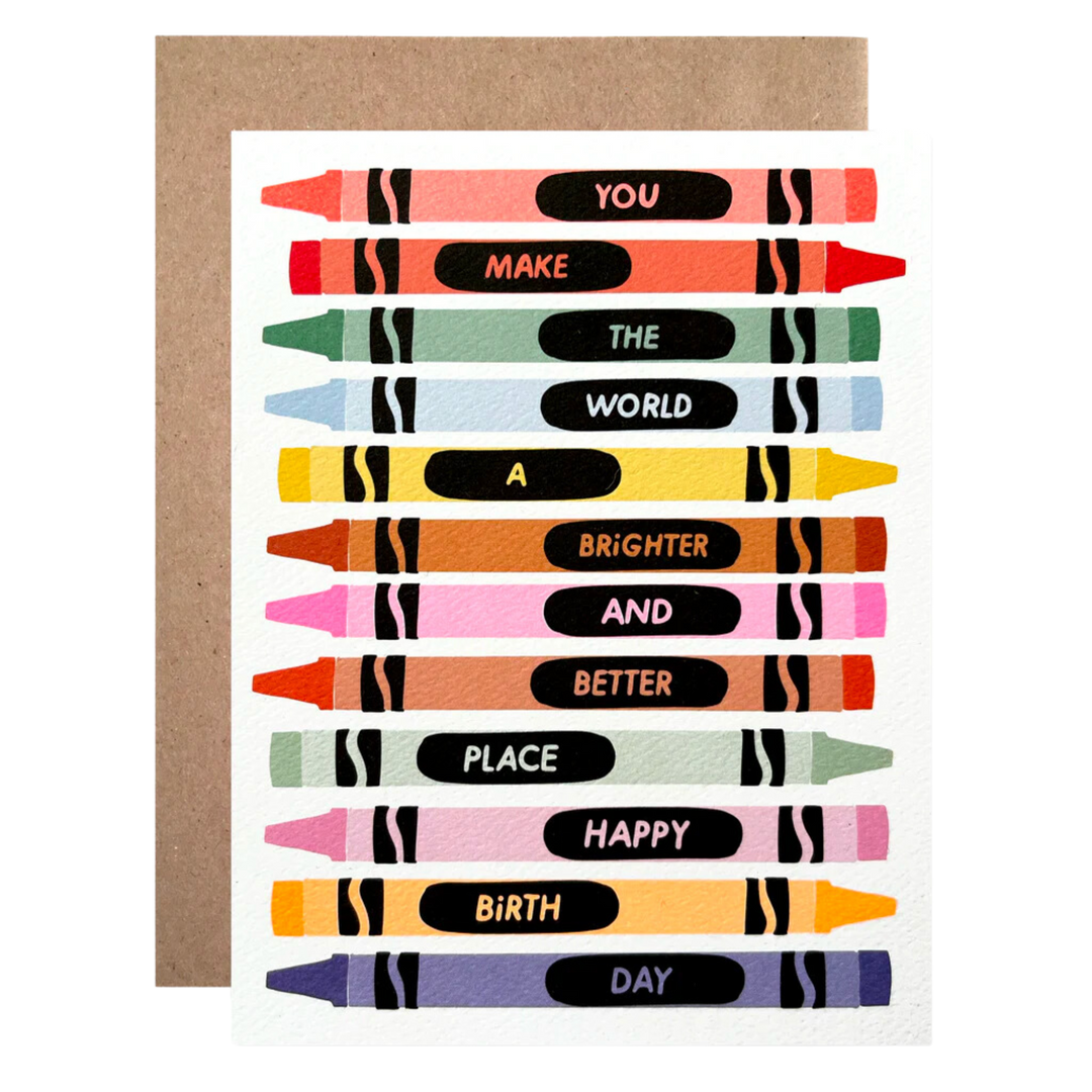 Brighter and Better Birthday Crayons