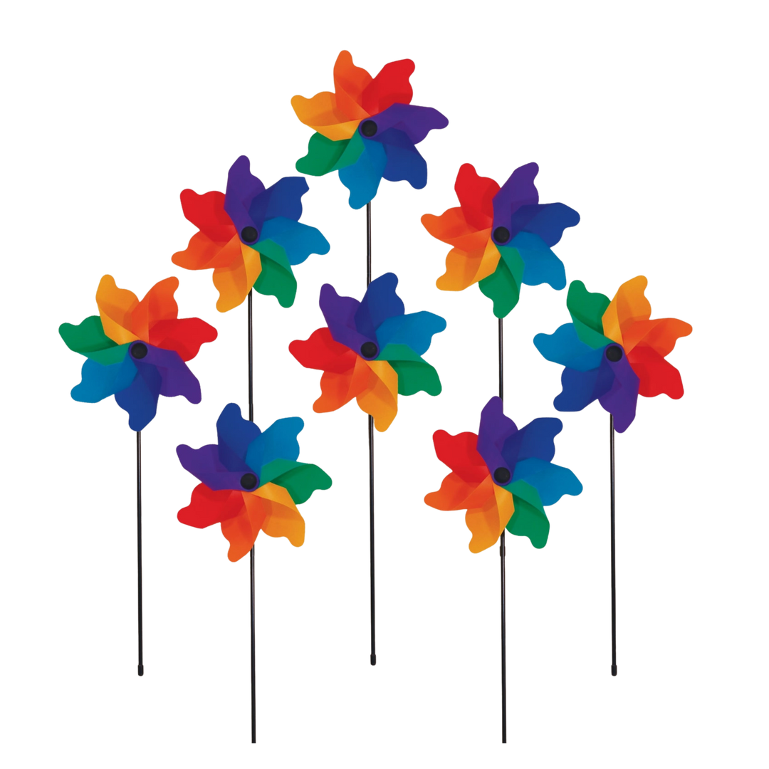 Rainbow Poly Petal Spinners